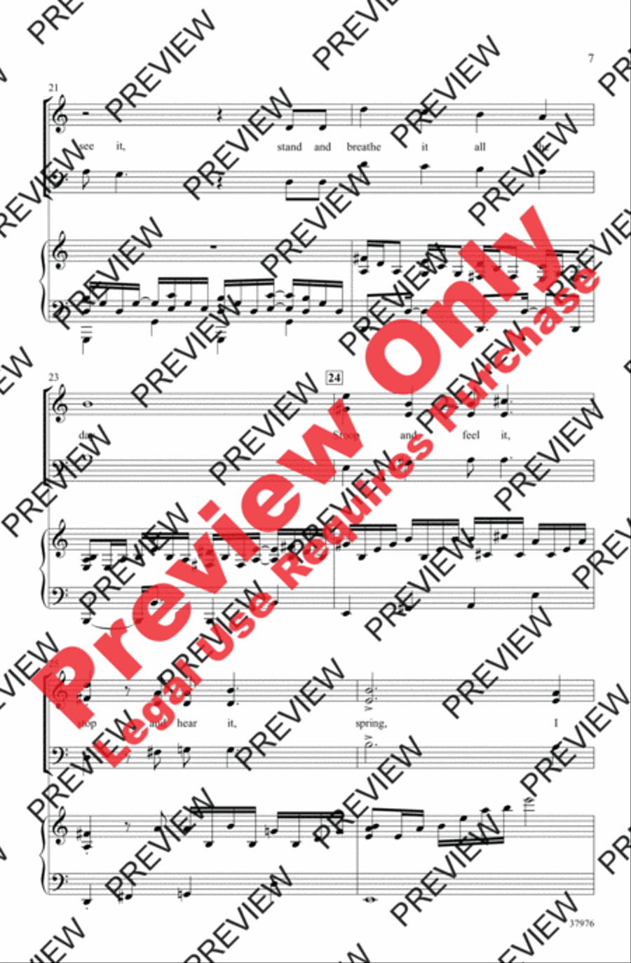 Winter's on the Wing (from The Secret Garden) 3-Part scores gallery preview page 7