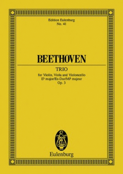 String Trio in E-flat Major, Op. 3