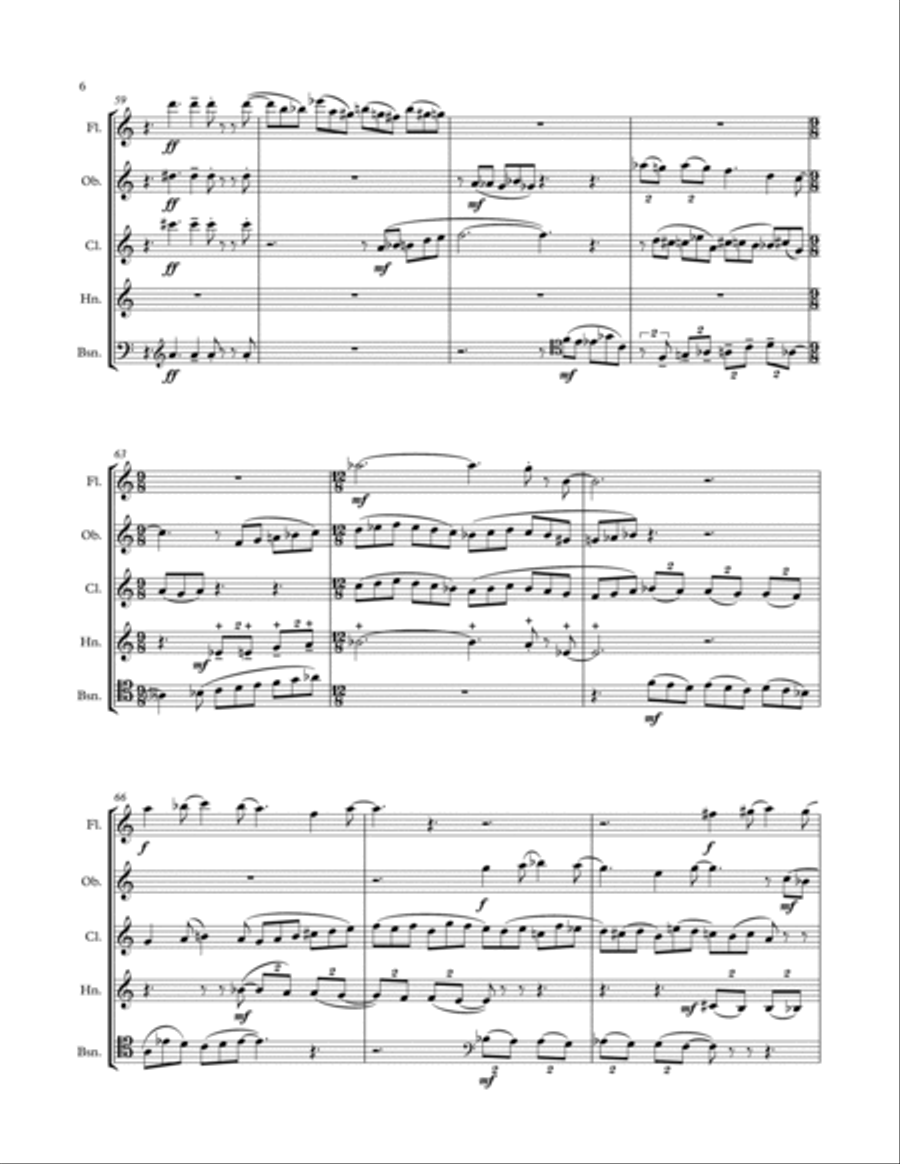 Times Square Shuffle for woodwind quintet image number null