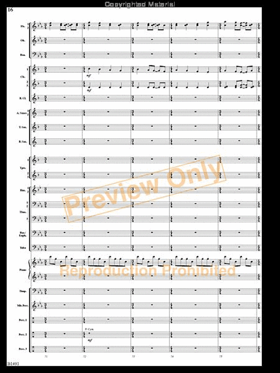 Nevermore Concert Band scores gallery preview page 15