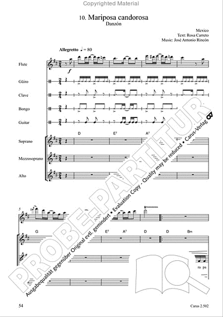Makumbebe II. Latin American Choral Repertoire. Carmina mundi. Music + CD Choir scores gallery preview page 55