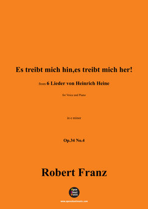 R. Franz-Es treibt mich hin,es treibt mich her!,in e minor,Op.34 No.4