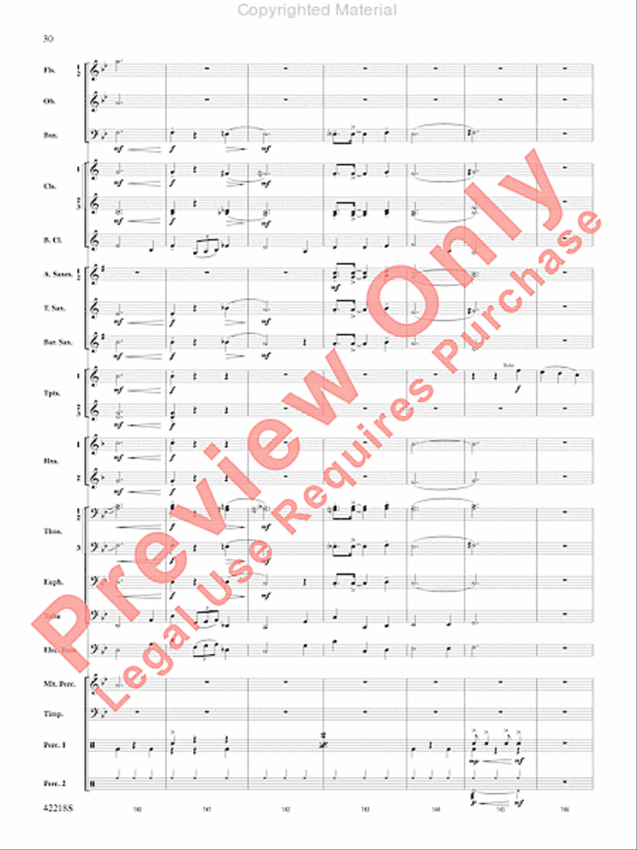 Tower of Power Greatest Hits Concert Band scores gallery preview page 29