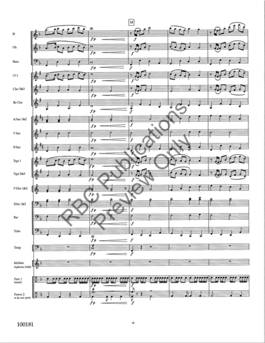 Symphonic Essay (Score) Concert Band scores gallery preview page 6