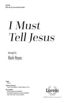 Book cover for I Must Tell Jesus