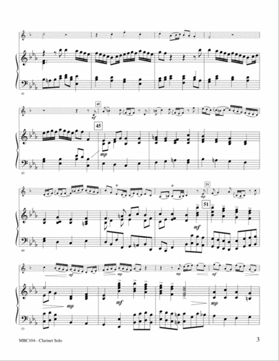 Sleepers Awake Clarinet Solo scores gallery preview page 3