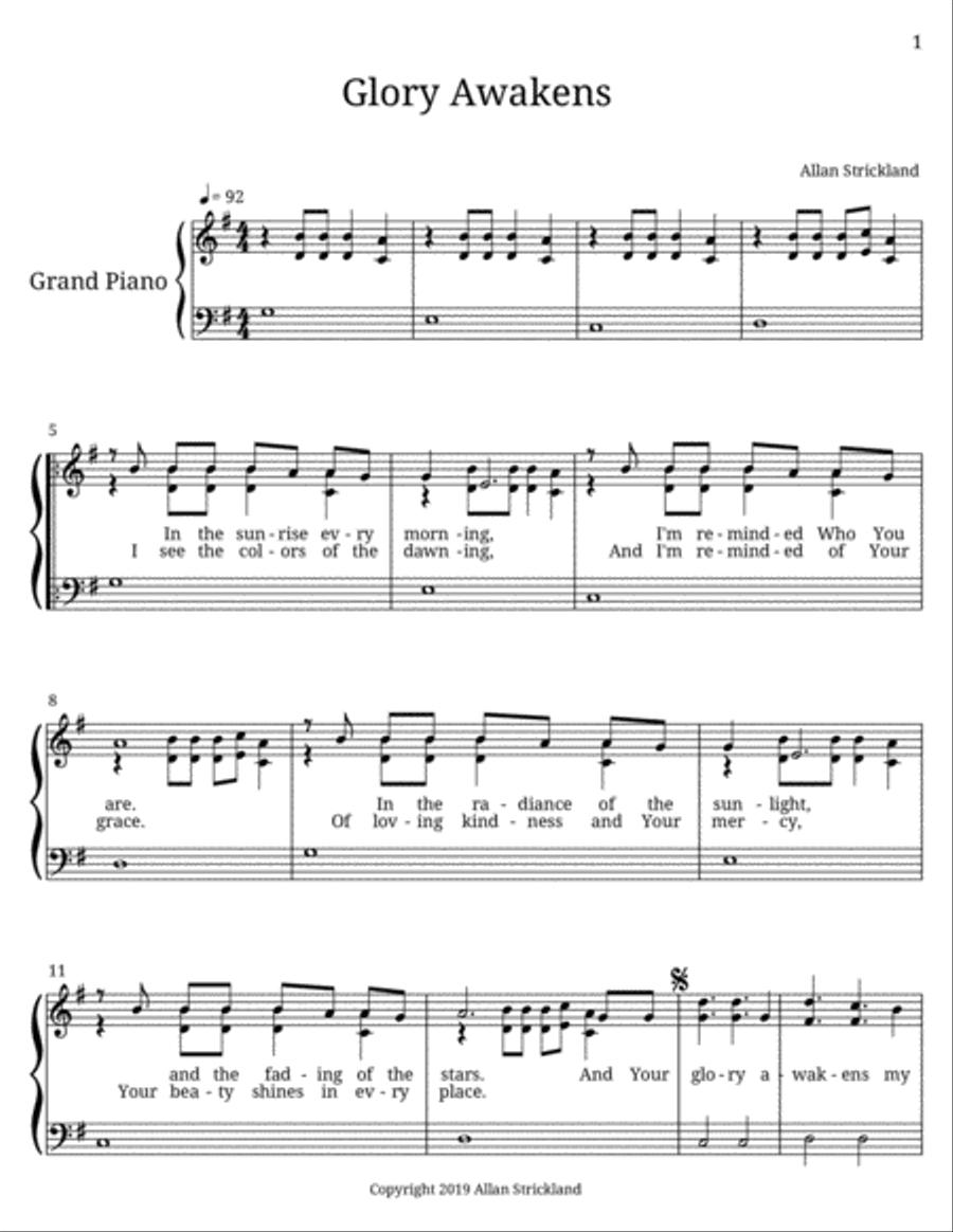 Glory Awakens Voice scores gallery preview page 1