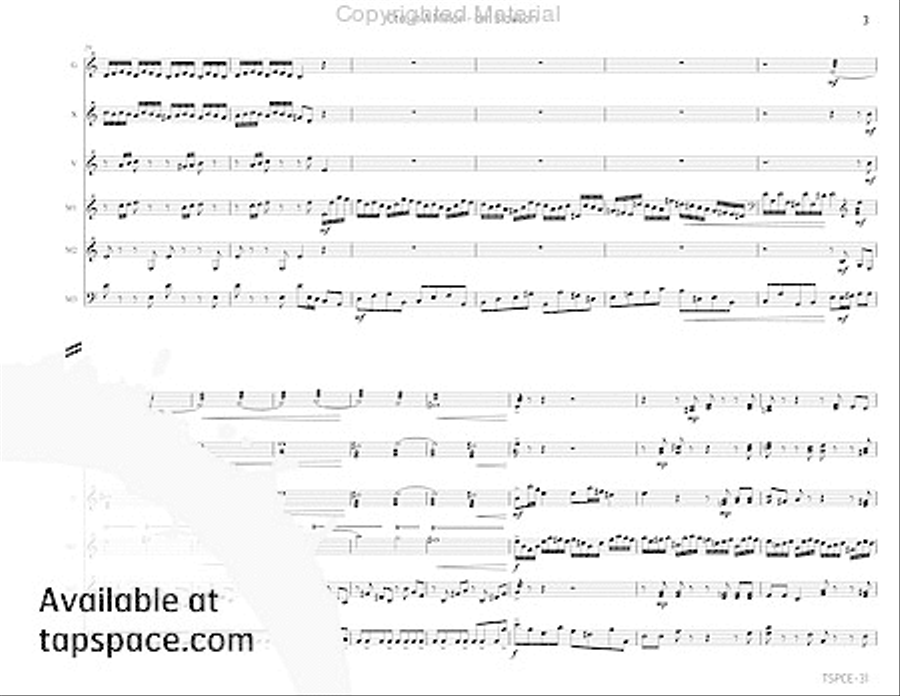 Concerto in A Minor Percussion Ensemble scores gallery preview page 8