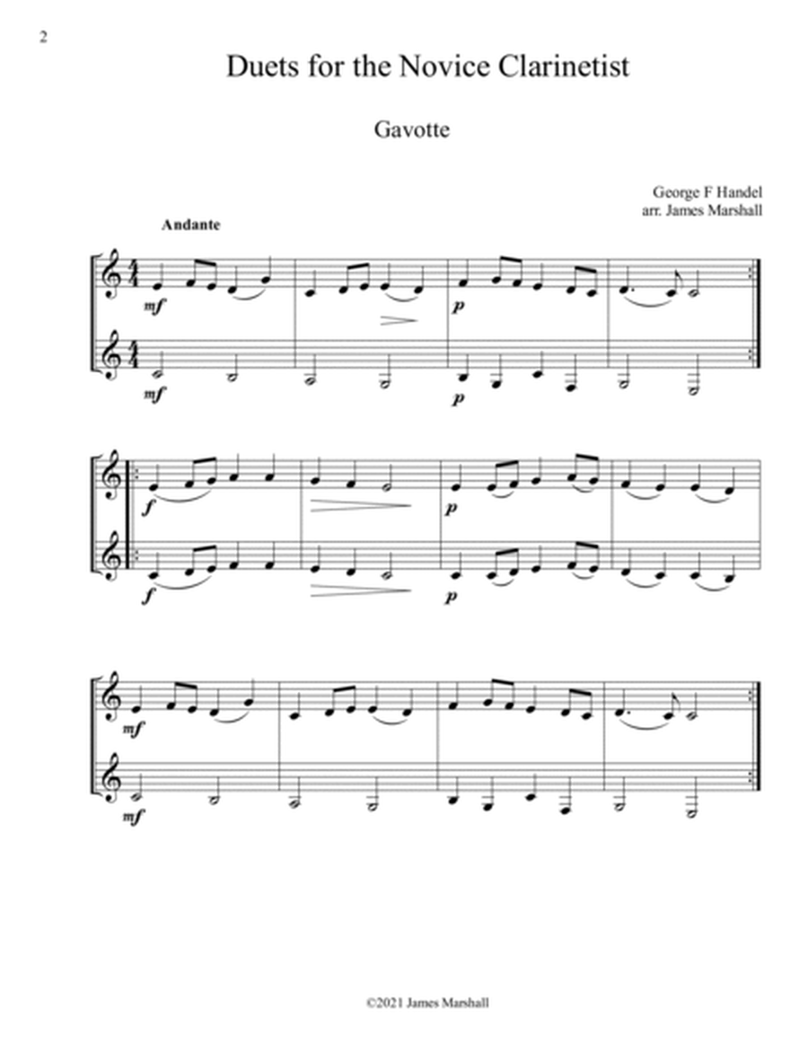 Duets for the Novice Clarinetist image number null