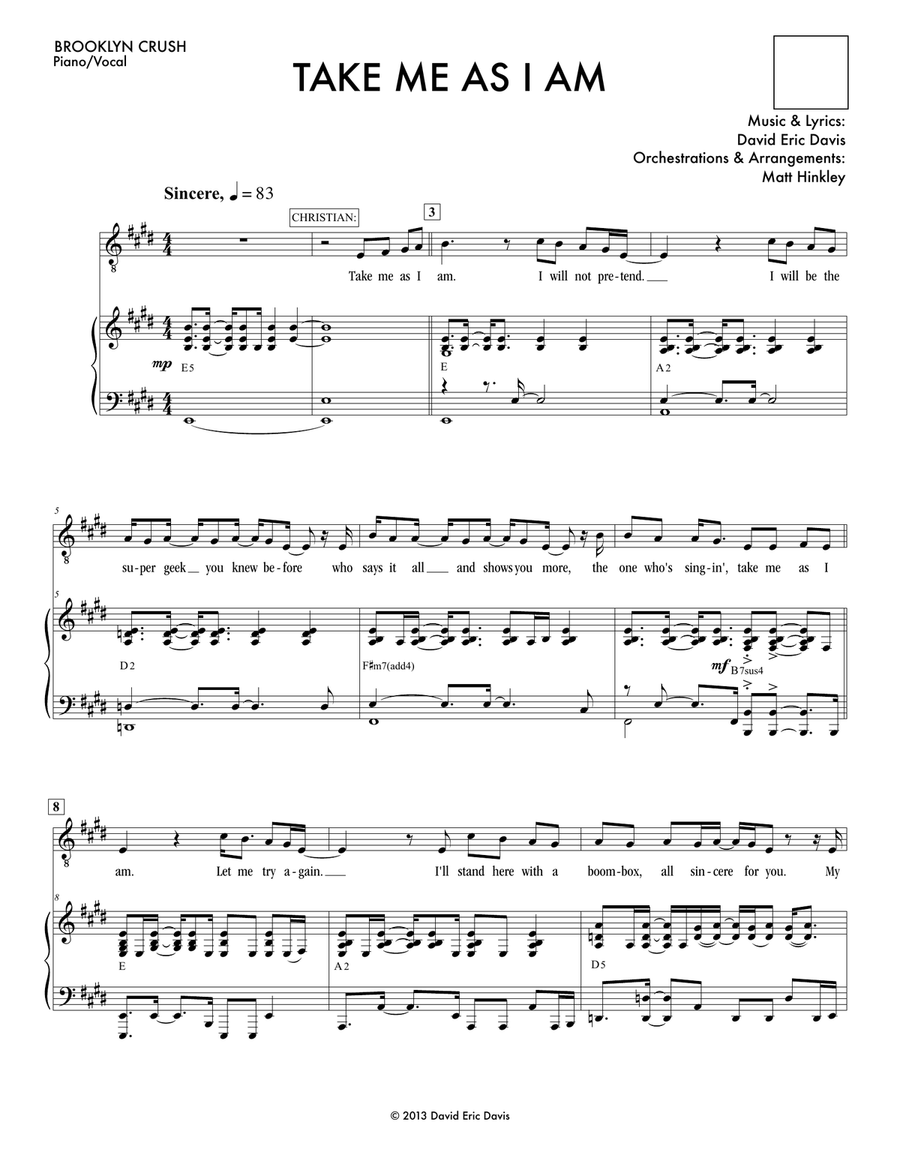 Take Me As I Am (from 