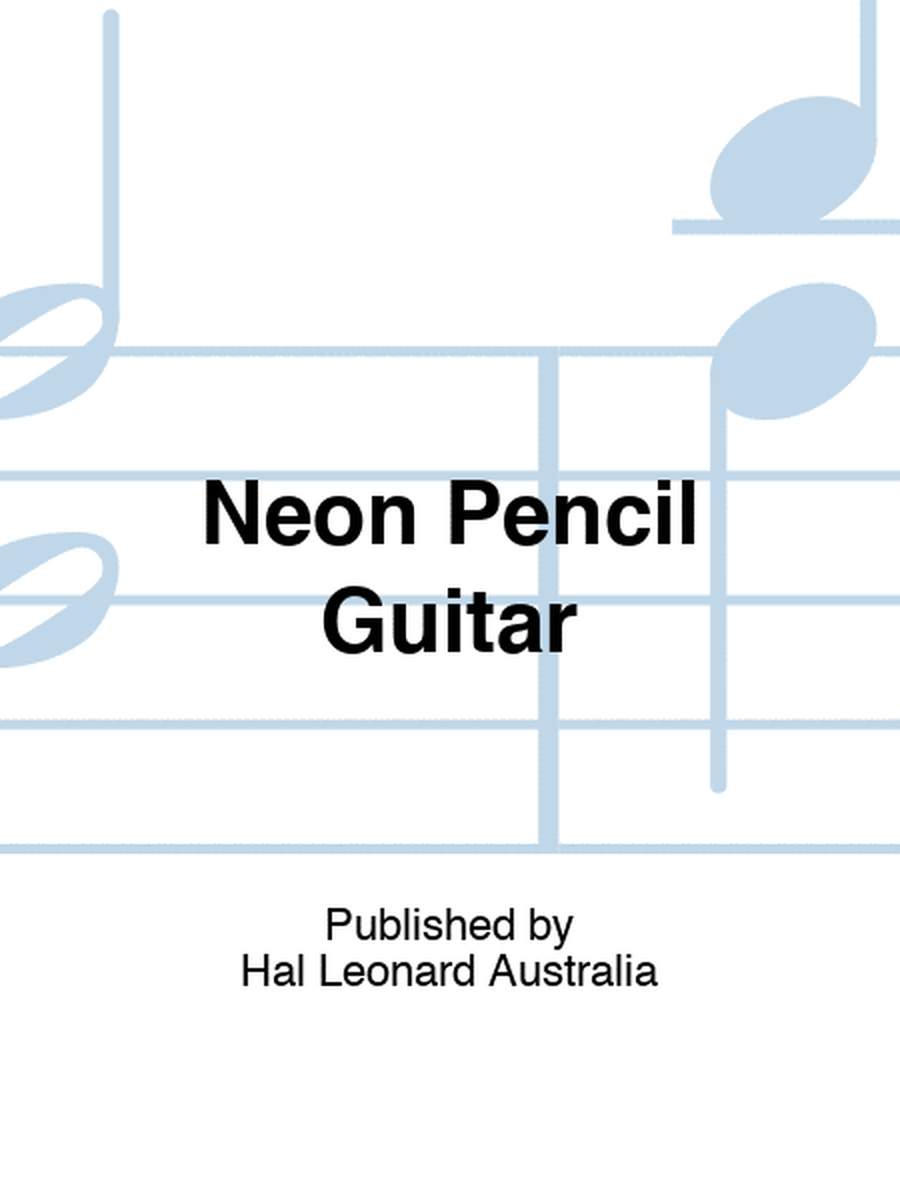 Neon Pencil Guitar