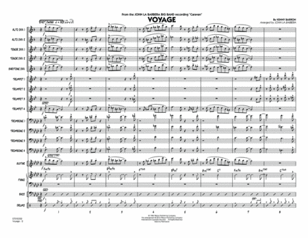 Voyage - Conductor Score (Full Score)