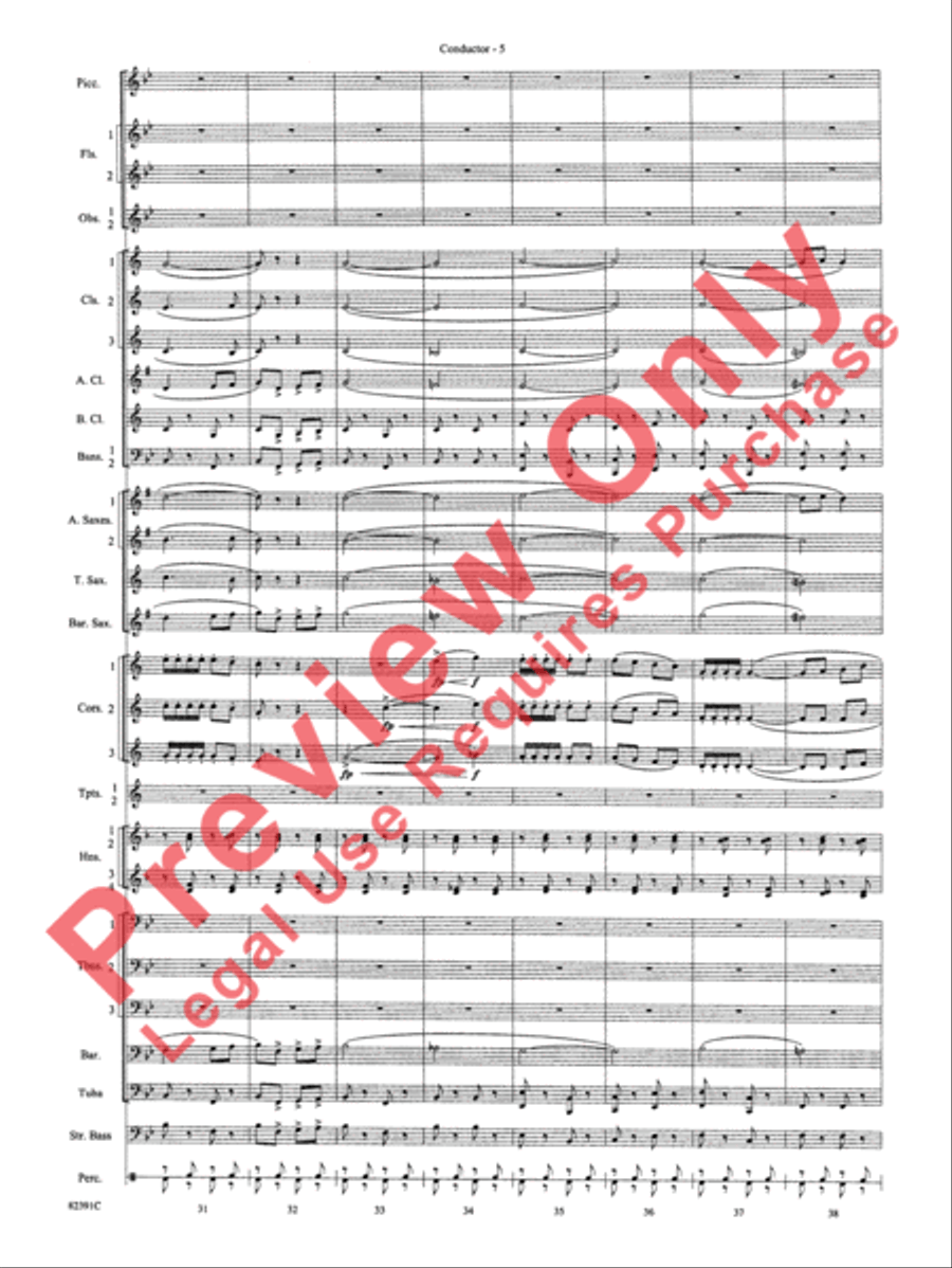 Bugler's Holiday Bugler's Holiday Concert Band scores gallery preview page 8