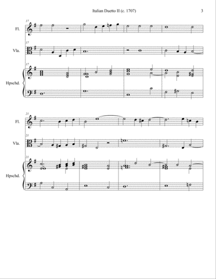 Italian Duetto 2 Small Ensemble scores gallery preview page 3