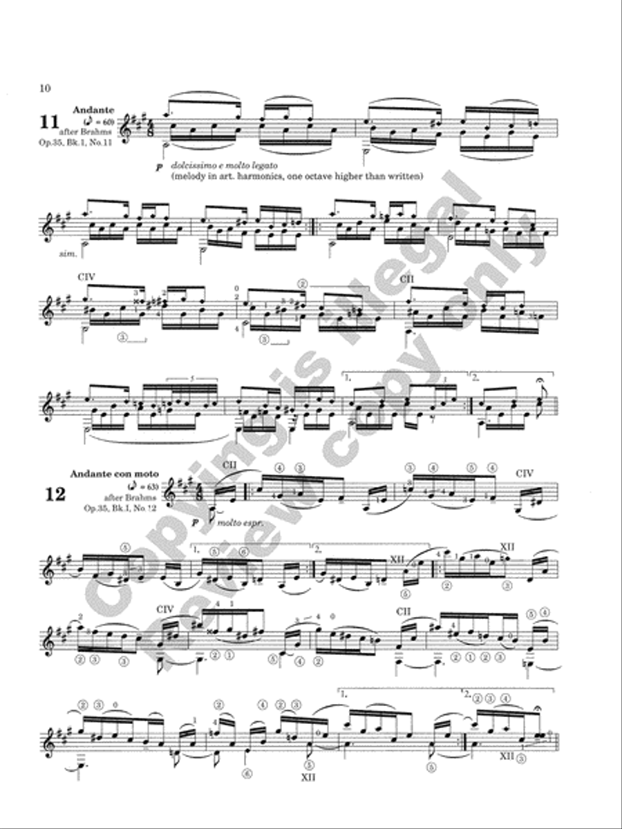 Caprice Variations Classical Guitar scores gallery preview page 20
