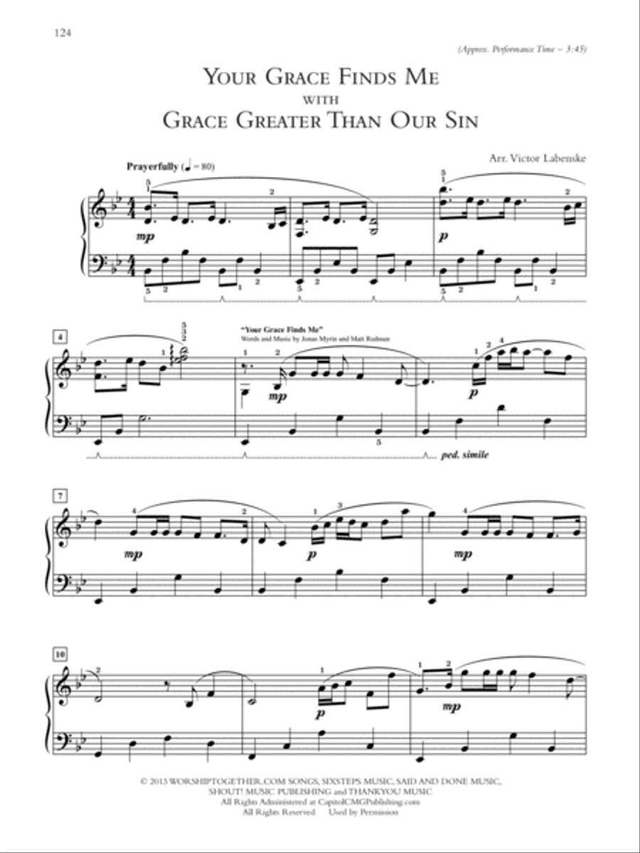 Sunday Morning Blended Worship Companion Piano Solo scores gallery preview page 5