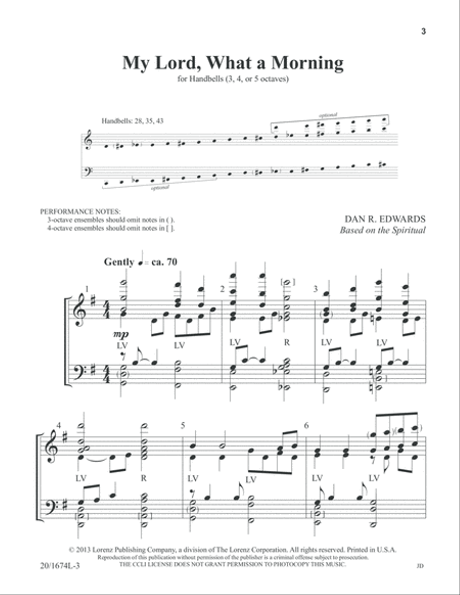 My Lord, What A Morning 5-Octaves scores gallery preview page 3