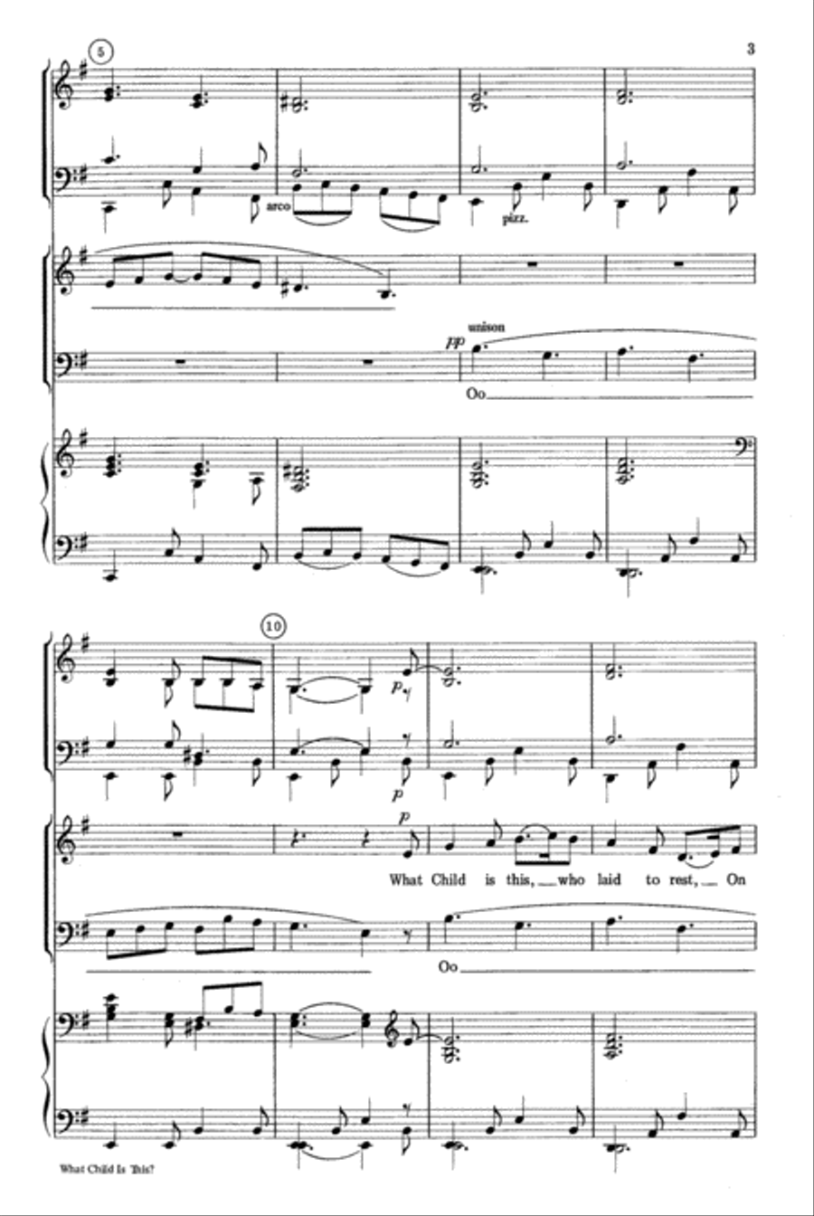 What Child is This? 4-Part scores gallery preview page 3