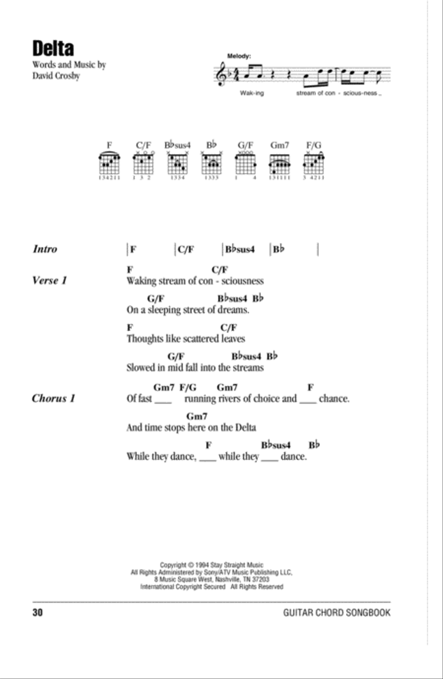 Delta Acoustic Guitar scores gallery preview page 1