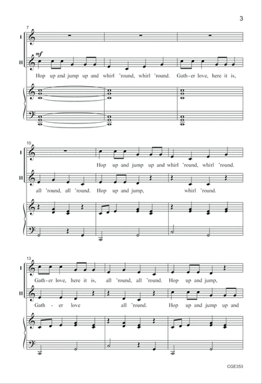 Gather Love All Around - Two-part Choir scores gallery preview page 3