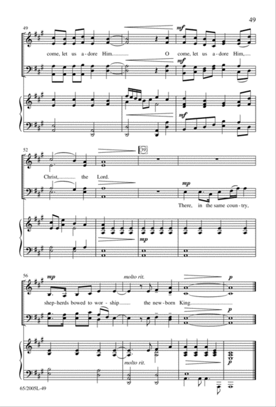 I Hear the Prophet Callin' 4-Part scores gallery preview page 50