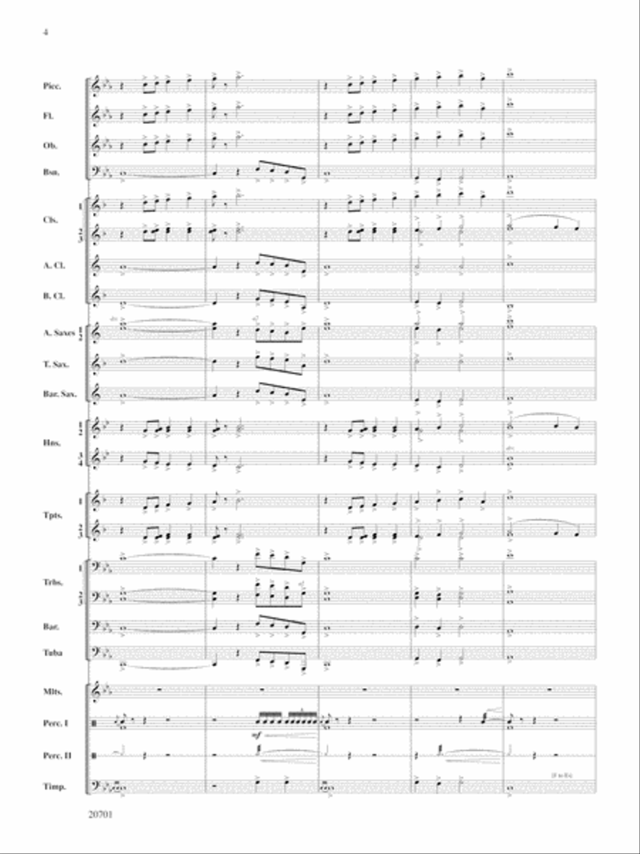 Lincoln Legend: Score Lincoln Legend: Score Concert Band scores gallery preview page 4
