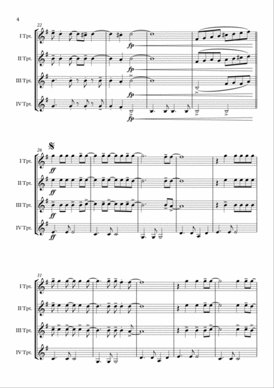 Africa Brass Quartet scores gallery preview page 5