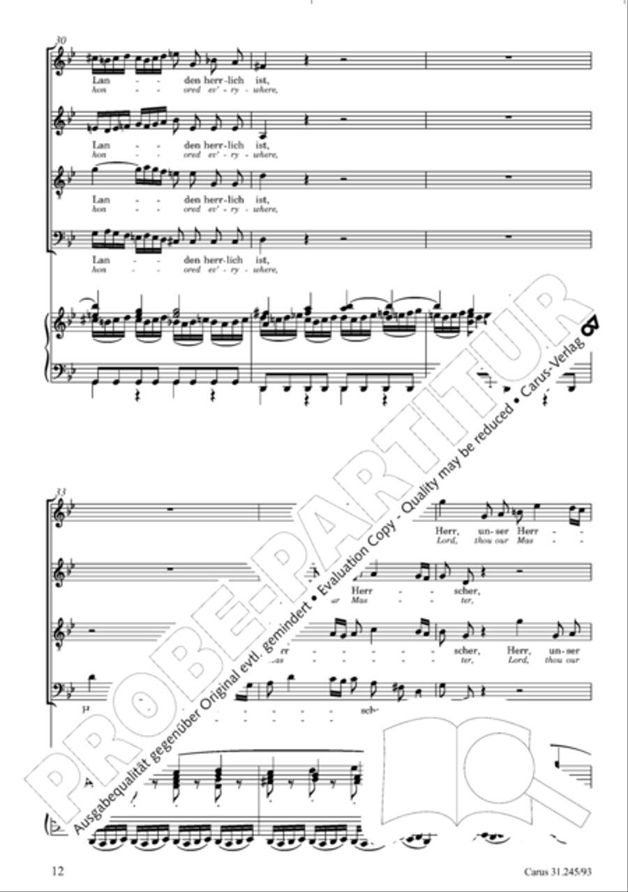 St. John Passion (Johannes-Passion) 4-Part scores gallery preview page 13