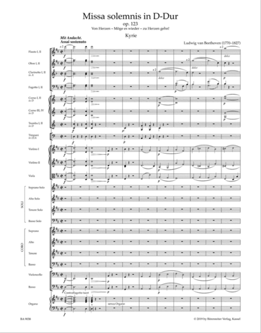 Missa solemnis, op. 123 4-Part scores gallery preview page 2