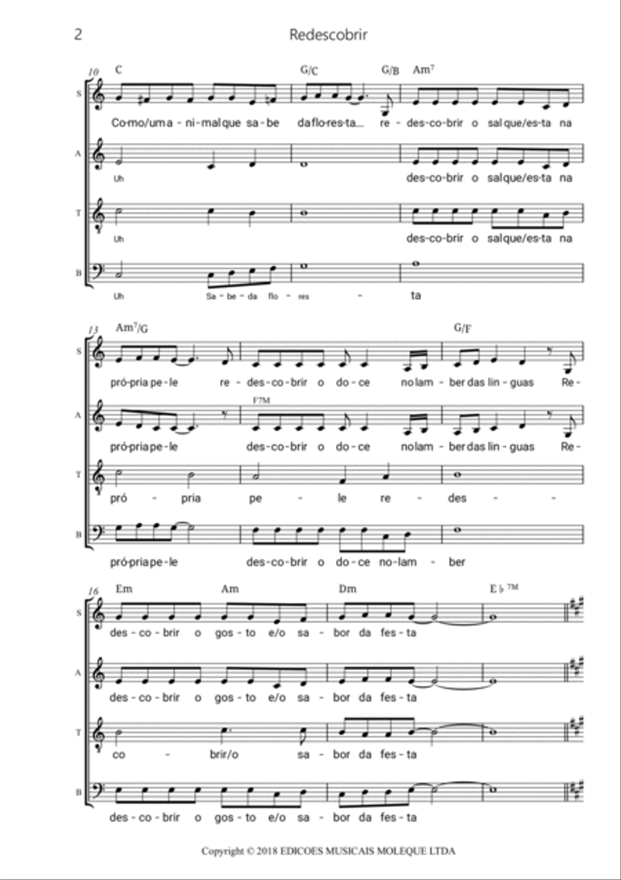 Redescobrir Redescobrir 4-Part scores gallery preview page 2