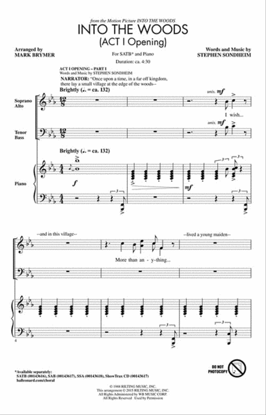 Into the Woods Into the Woods 4-Part scores gallery preview page 2