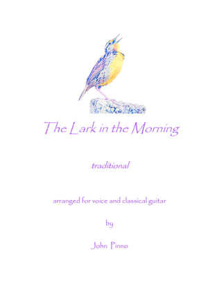 The Lark in the Morning for voice and classical guitar