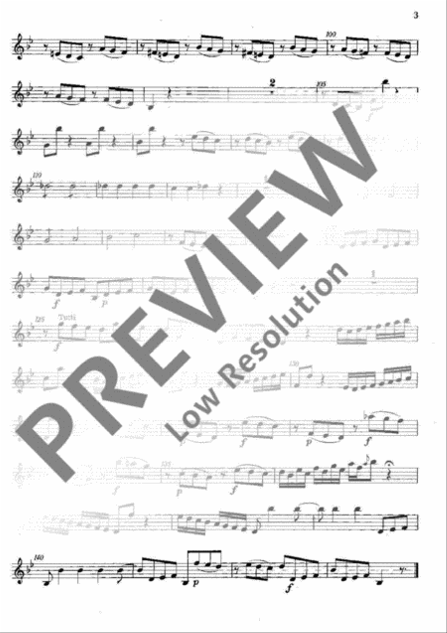 Concerto in Bb Major Violin scores gallery preview page 4