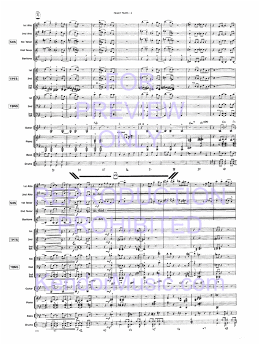 Fancy Pants Jazz Ensemble scores gallery preview page 6