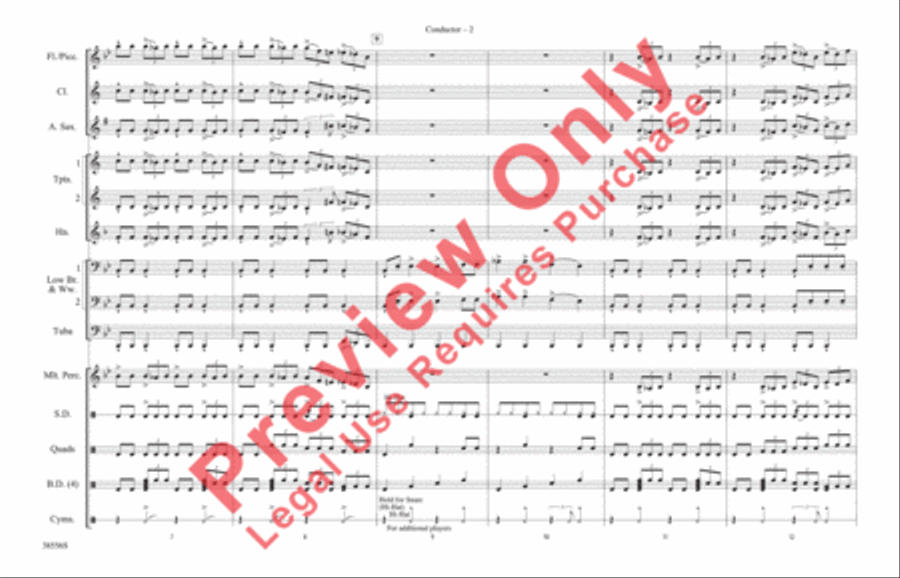 Burn It to the Ground Marching Band scores gallery preview page 3