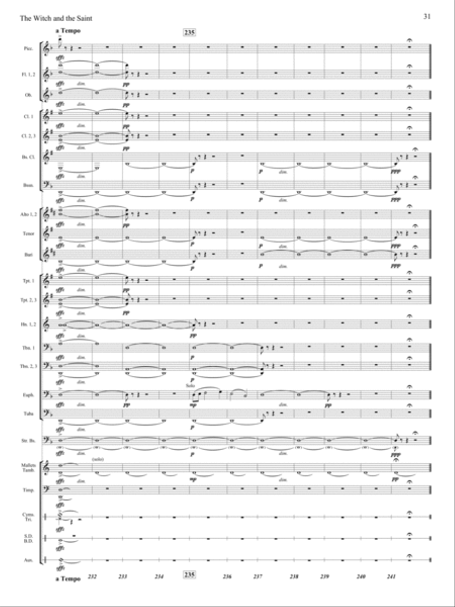 The Witch and The Saint The Witch and The Saint Concert Band scores gallery preview page 30