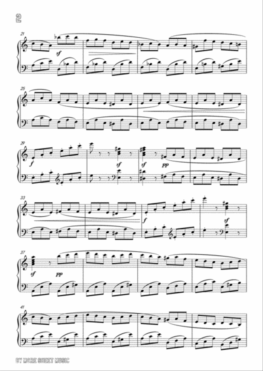 Rossini-La Danza, for Violin and Piano Violin Solo scores gallery preview page 4