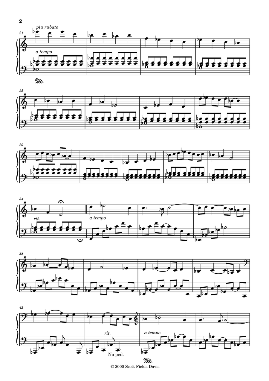 Dreams in F minor Piano Solo scores gallery preview page 2