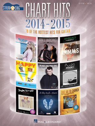 Book cover for Chart Hits of 2014-2015 - Strum & Sing Guitar