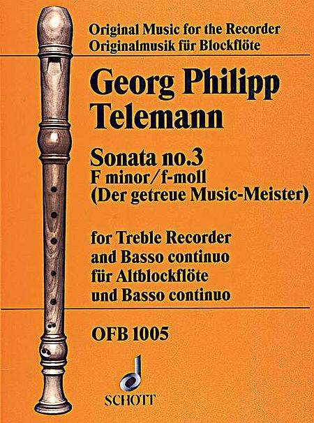 Sonata No. 3 in F minor (Treble Recorder / Basso Continuo)