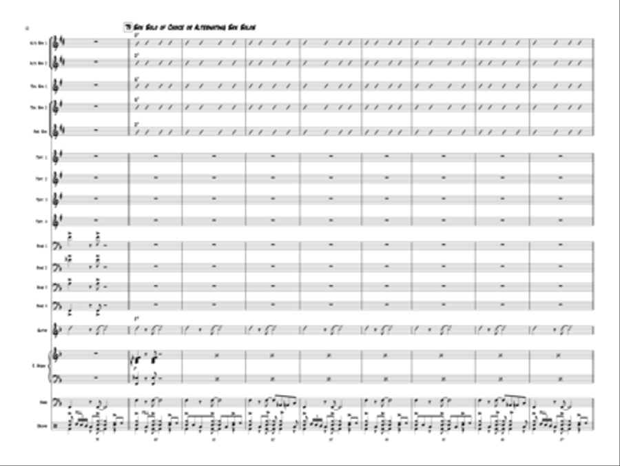 Sax Education Jazz Ensemble scores gallery preview page 13