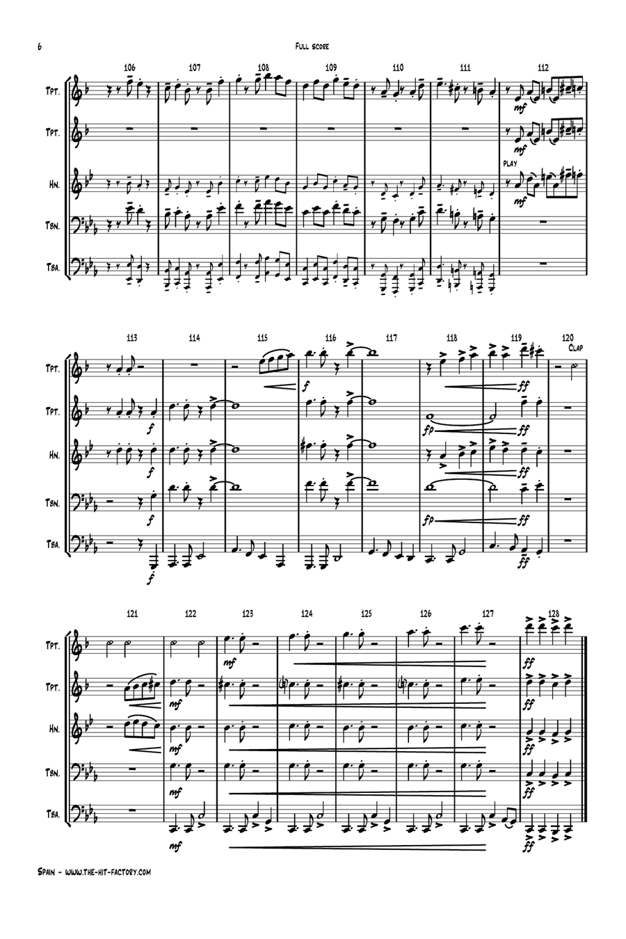 Spain Brass Quintet scores gallery preview page 6