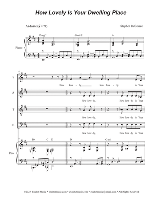 Book cover for How Lovely Is Your Dwelling Place (Psalm 84) (SATB)
