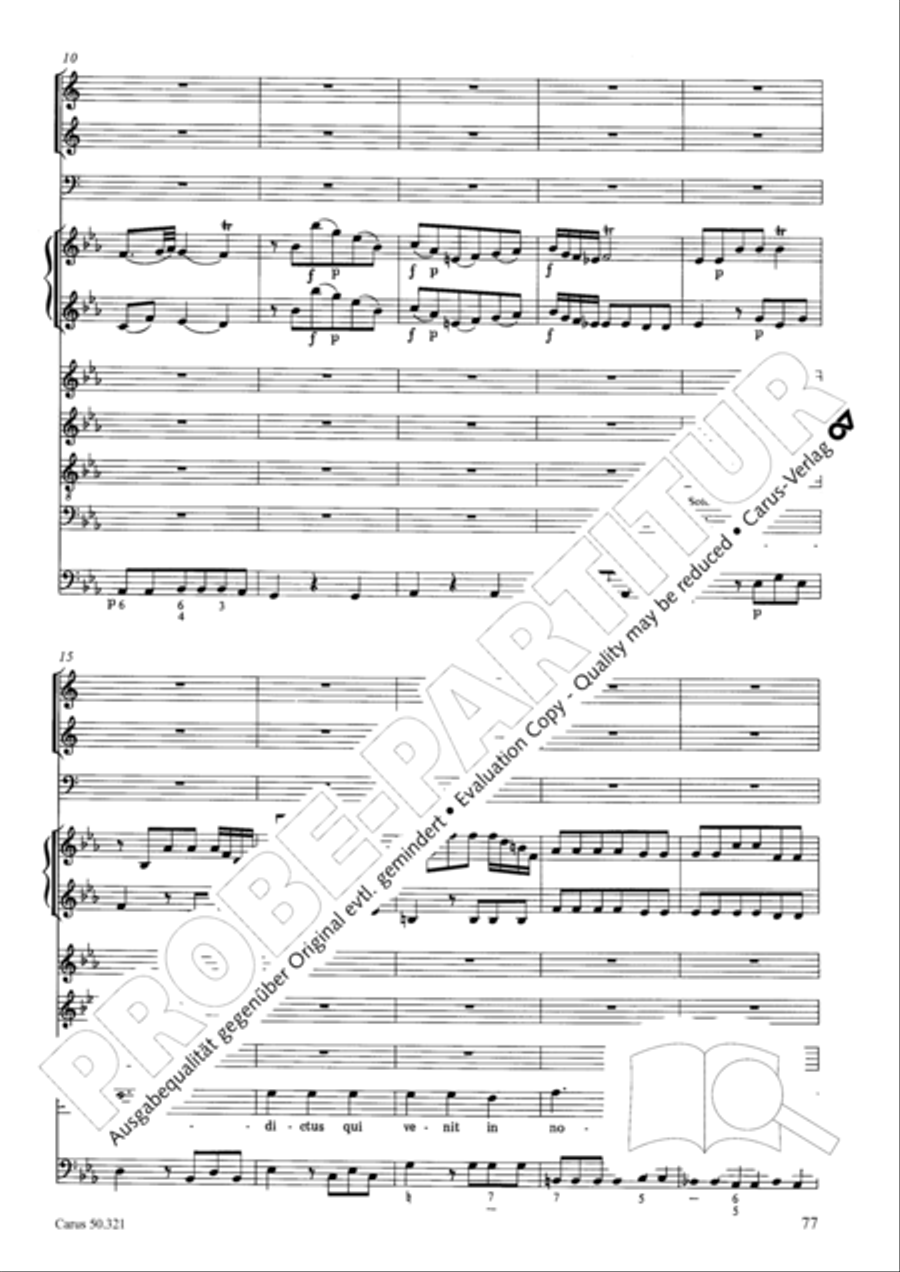 Requiem in C minor 4-Part scores gallery preview page 83