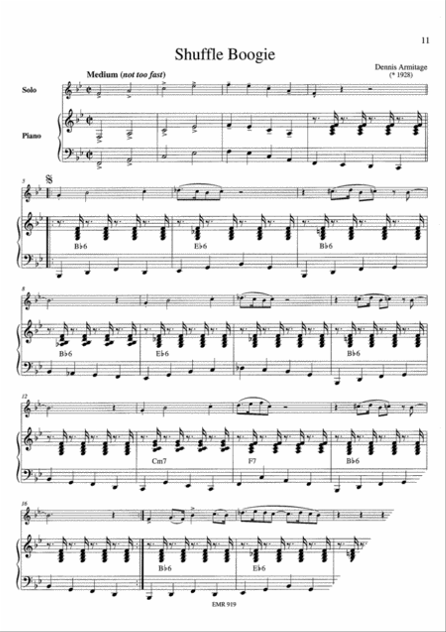 Boogie Alto Saxophone scores gallery preview page 6