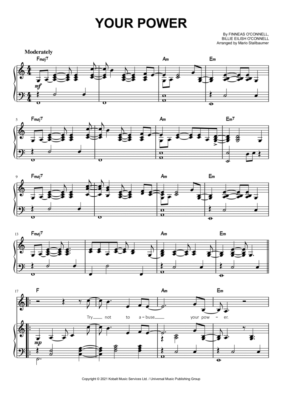 Your Power Voice scores gallery preview page 1