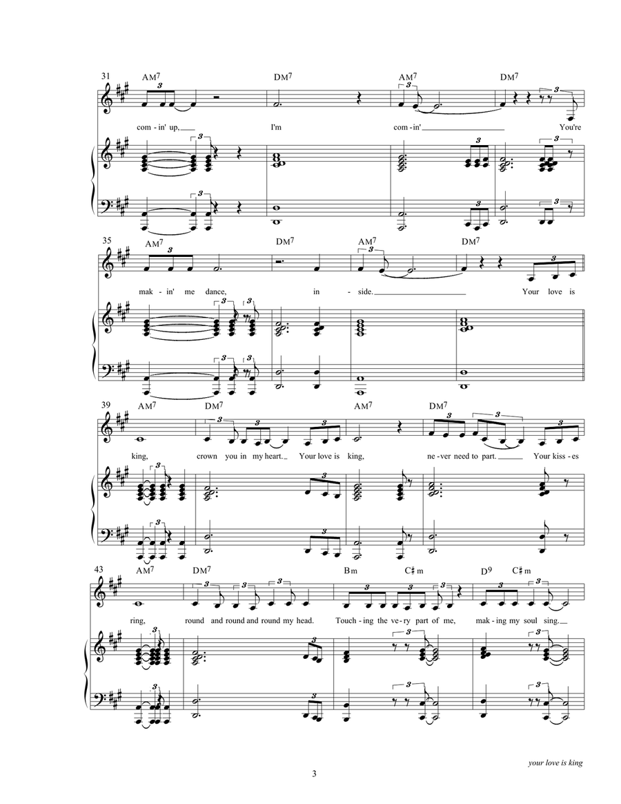 Your Love Is King Piano, Vocal, Guitar scores gallery preview page 5