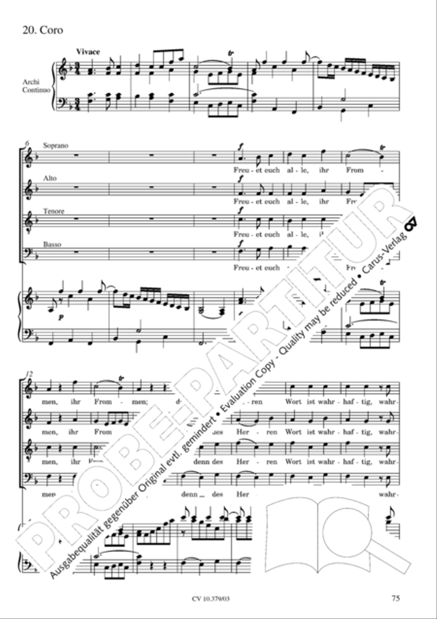 Der Tod Jesu 4-Part scores gallery preview page 76