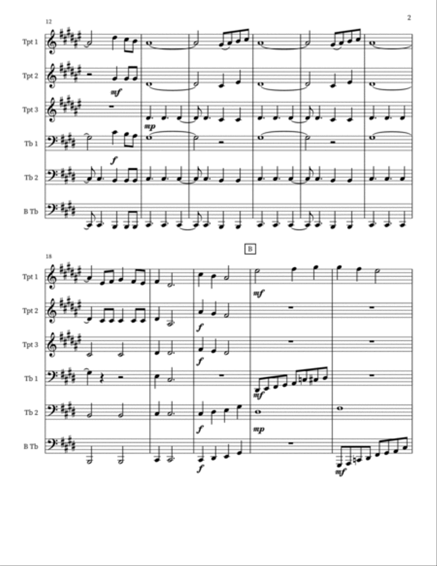 Super Smash Bros. Brawl - Main Theme Small Ensemble scores gallery preview page 2
