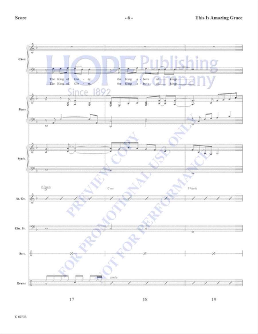 This is Amazing Grace This is Amazing Grace Choir scores gallery preview page 8